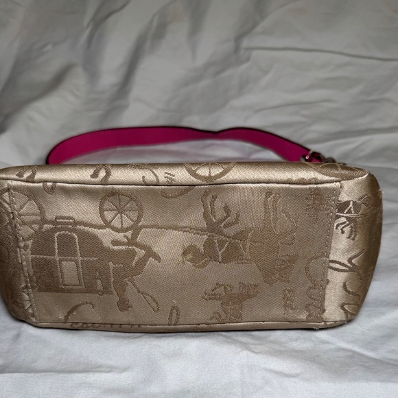 Coach Pink and Tan Signature Mini bag - Picture 2 of 6